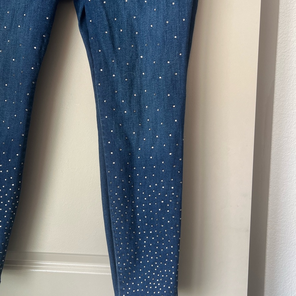 Lane Bryant Signature Fit Skinny Jean With Rhinestones - Picture 3 of 10